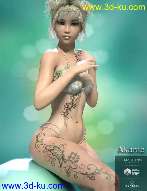 Akame,DAZ模型G8的图片8