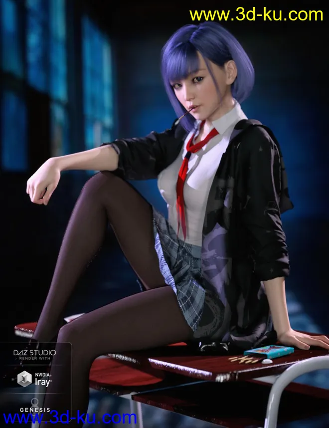 CO Ichigo and Ichigo Hair,DAZ模型G8的图片1