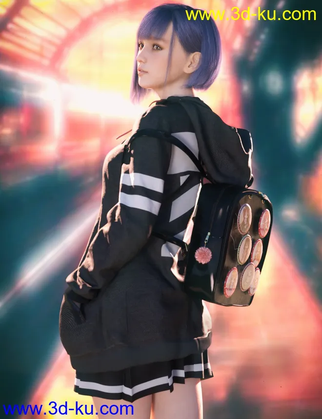 CO Ichigo and Ichigo Hair,DAZ模型G8的图片2