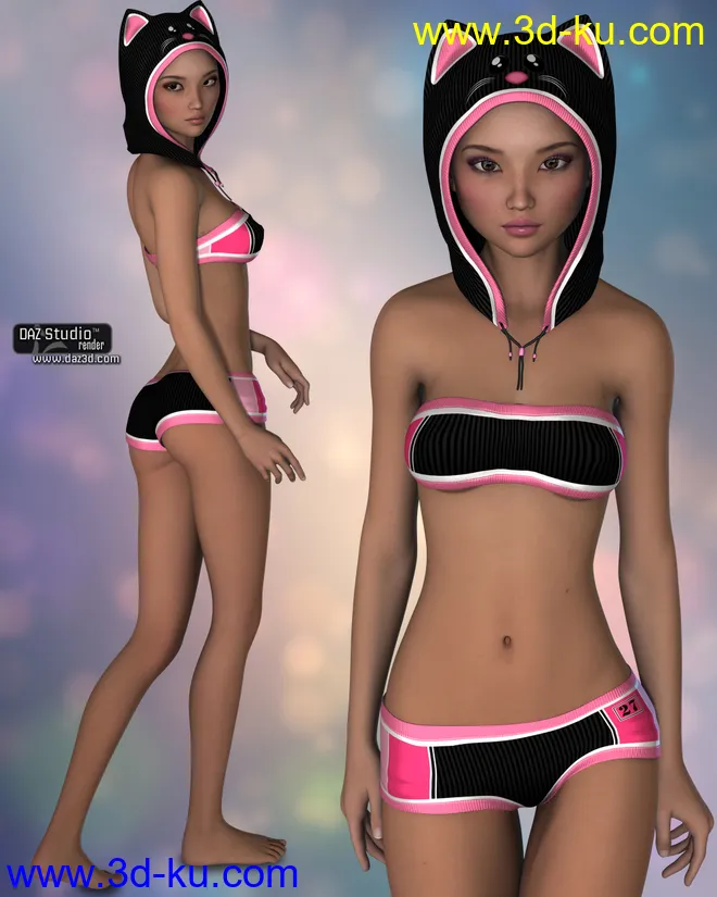 P3D Lian For Dolly,DAZ模型G2F的图片1