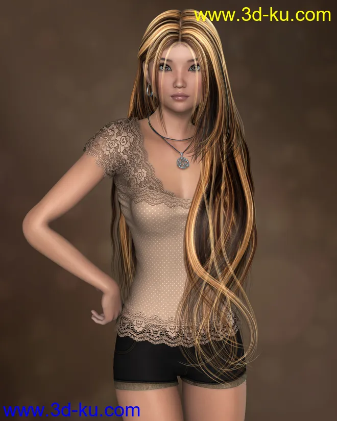 P3D Lian For Dolly,DAZ模型G2F的图片4