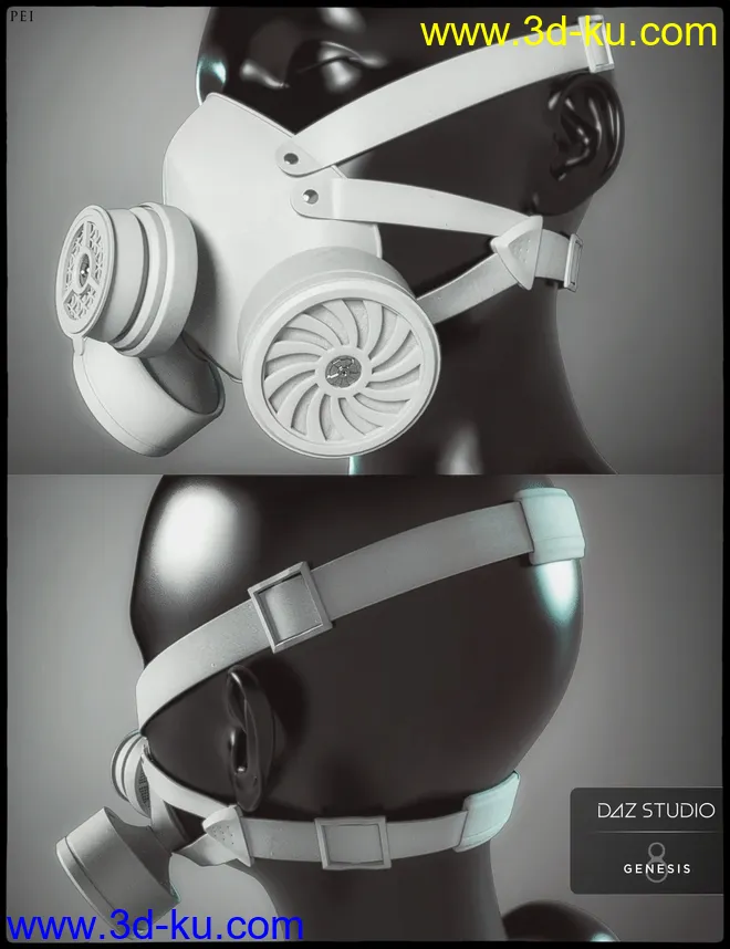 Pei and Pei Suit,DAZ模型G8的图片3