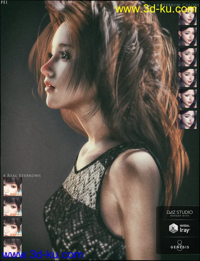 Pei and Pei Suit,DAZ模型G8的图片6