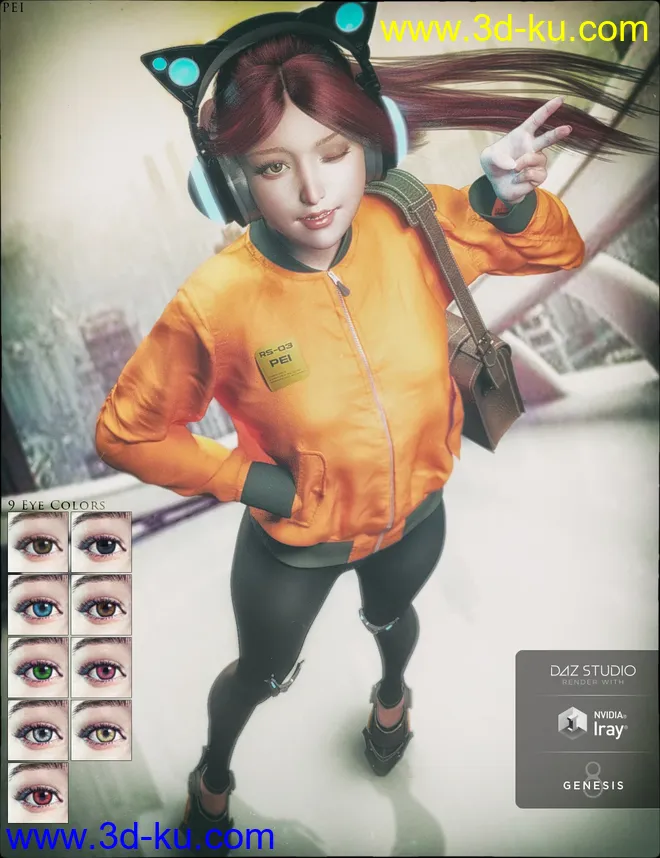 Pei and Pei Suit,DAZ模型G8的图片8