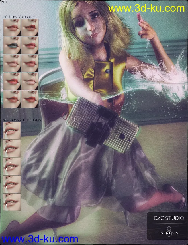 Pei and Pei Suit,DAZ模型G8的图片9