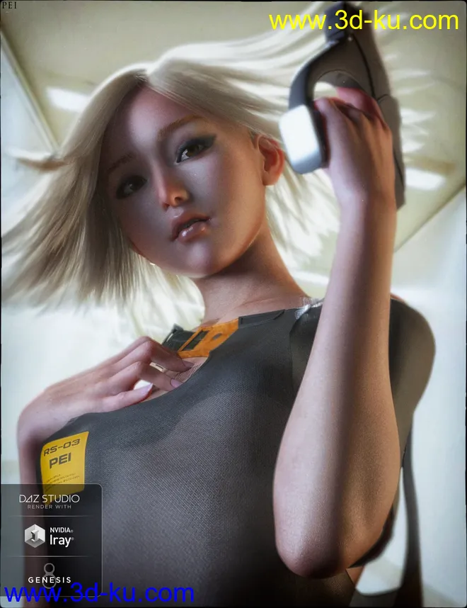 Pei and Pei Suit,DAZ模型G8的图片10