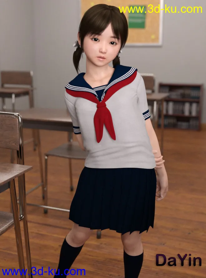 Yuuko,DAZ模型G8的图片1