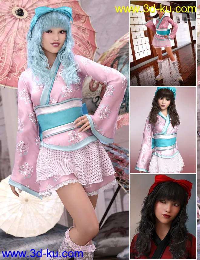 FWHP Ayako for Teen Josie 8,DAZ模型的图片2