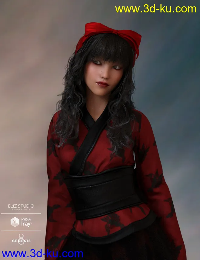 FWHP Ayako for Teen Josie 8,DAZ模型的图片4