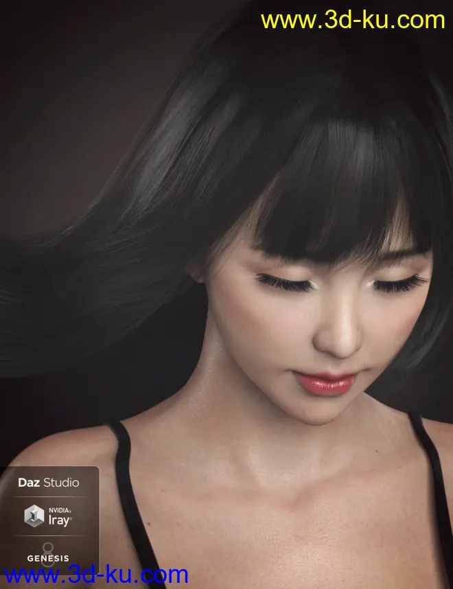 Grace Yong and Grace Yong Hair,DAZ模型G8的图片1