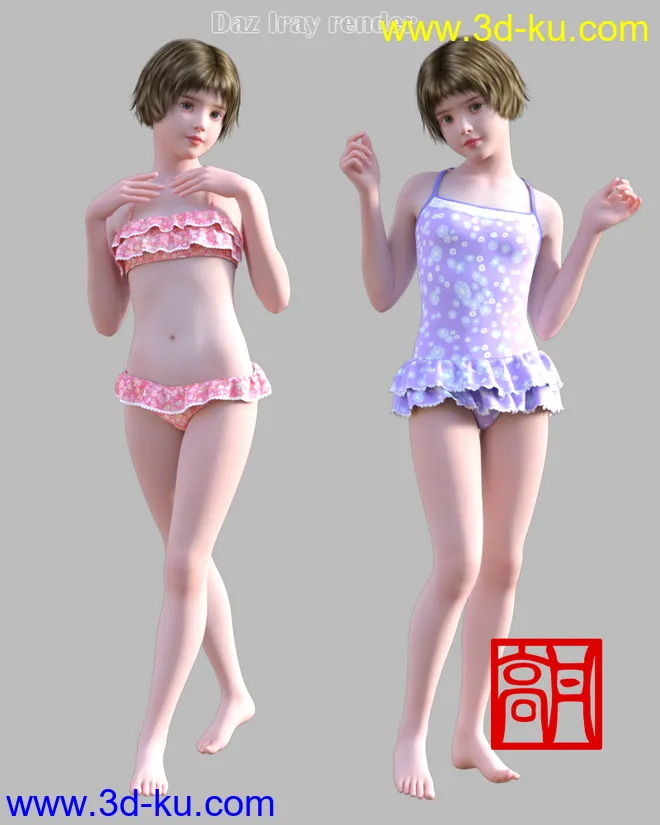 GaoDan Swimwear,DAZ模型G3的图片1
