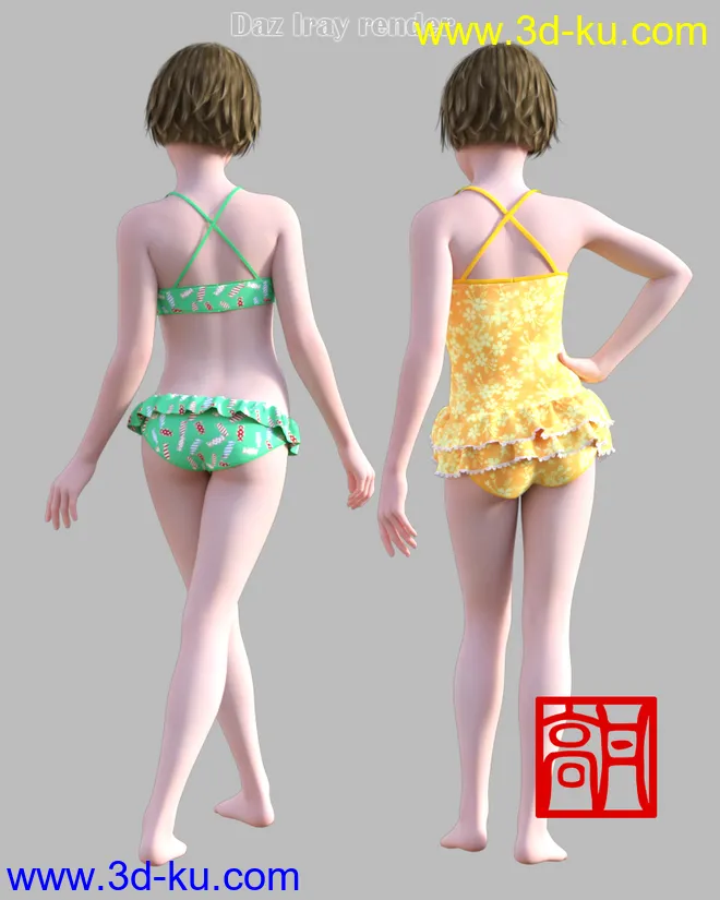 GaoDan Swimwear,DAZ模型G3的图片2