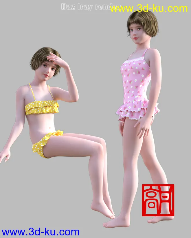 GaoDan Swimwear,DAZ模型G3的图片4