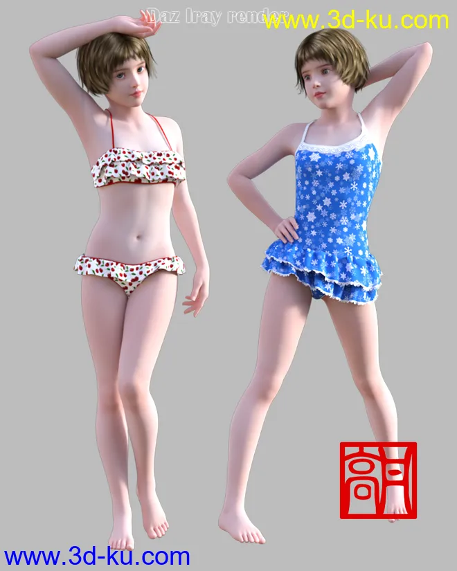GaoDan Swimwear,DAZ模型G3的图片5