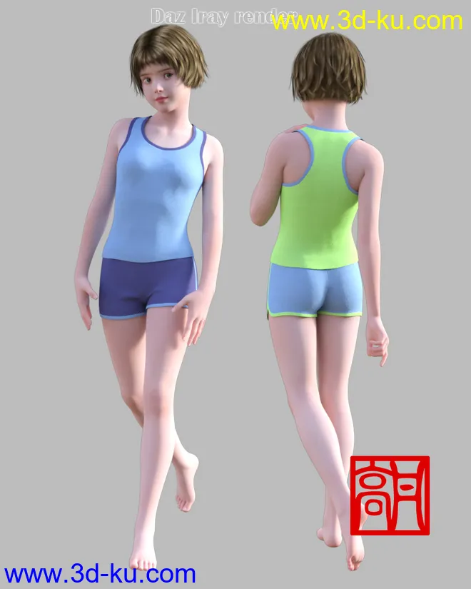 GaoDan Sportswear,DAZ模型G3的图片5