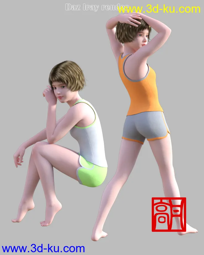GaoDan Sportswear,DAZ模型G3的图片6
