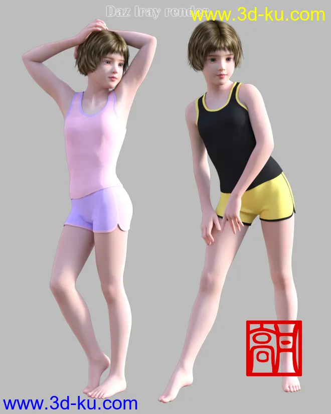 GaoDan Sportswear,DAZ模型G3的图片8