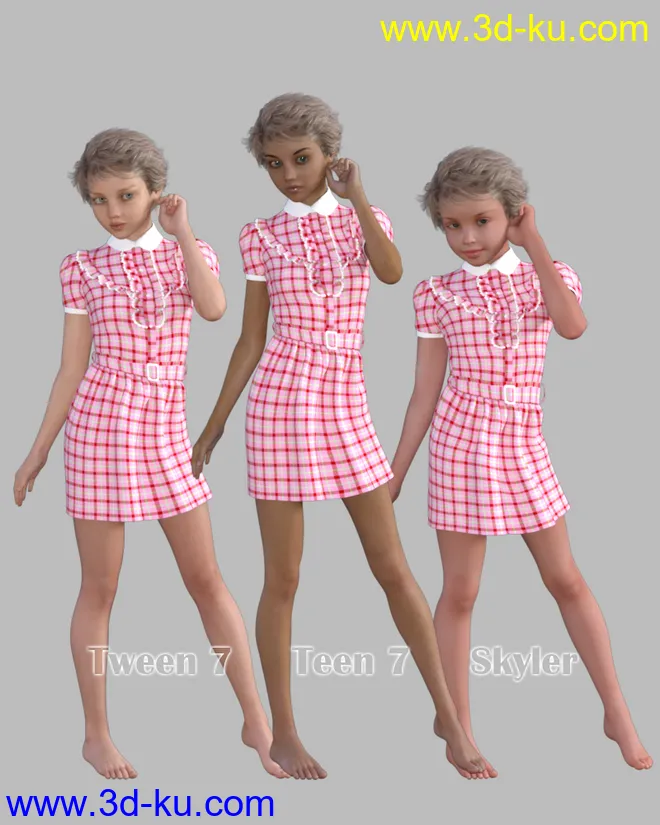 GaoDan Dress,DAZ模型G3的图片7