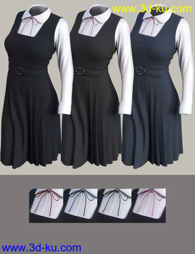 dForce Jumper Uniform,DAZ模型G8的图片3
