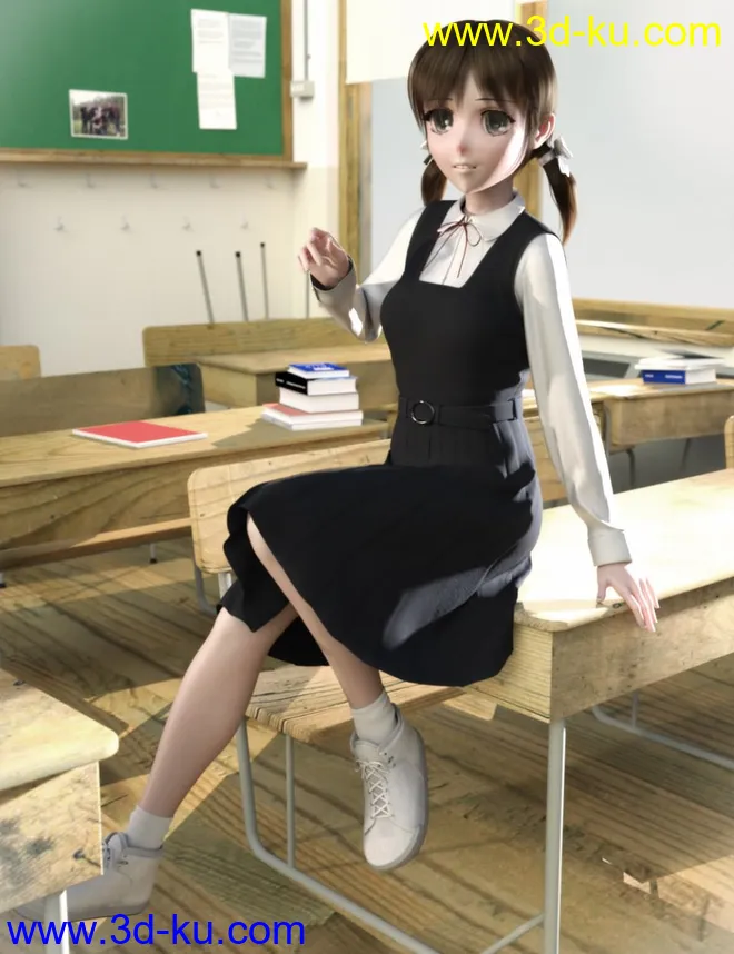 dForce Jumper Uniform,DAZ模型G8的图片6