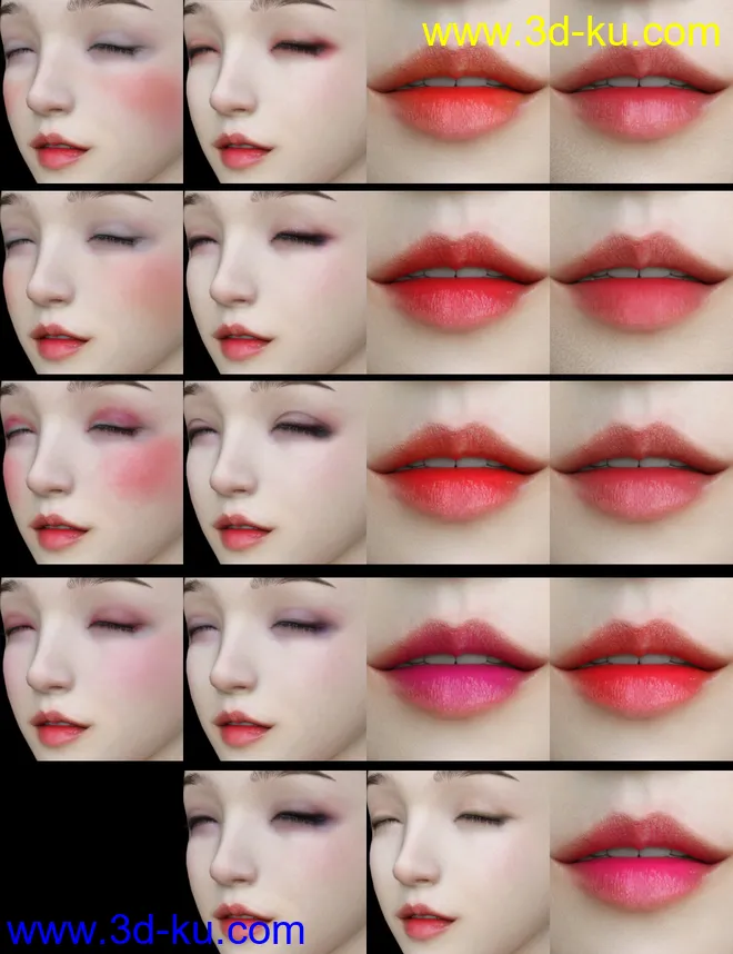 Lurys with Expressions and Hair with dForce,DAZ模型G8.1的图片7