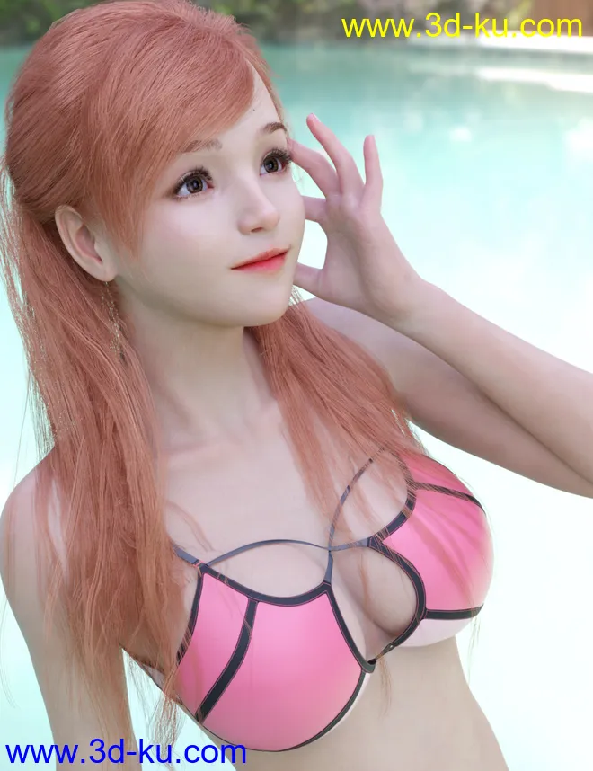 Lurys with Expressions and Hair with dForce,DAZ模型G8.1的图片11