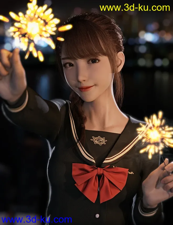 Gu Yu and Gu Yu Hair,DAZ模型G8.1的图片2