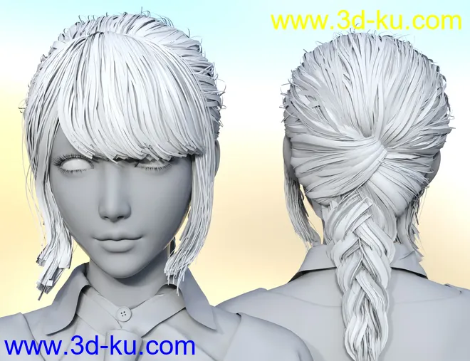 Gu Yu and Gu Yu Hair,DAZ模型G8.1的图片9