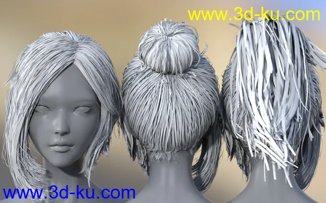 CO Reine and CO Reine Hair,DAZ模型G8的图片9