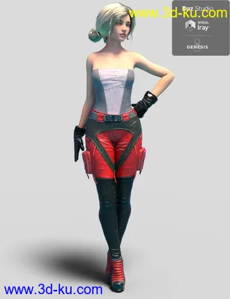 3D打印模型3RFD Suit for Genesis 8 Female的图片