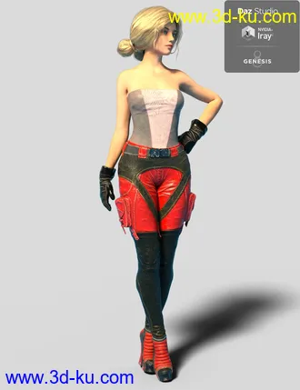3RFD Suit for Genesis 8 Female模型的图片20