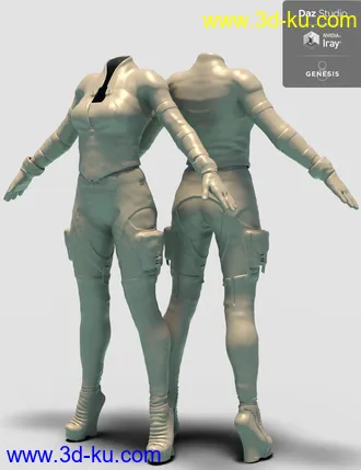 3D打印模型3RFD Suit for Genesis 8 Female的图片