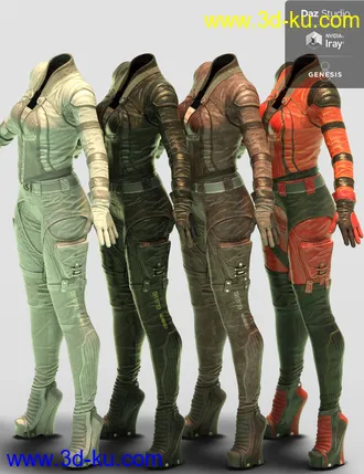 3RFD Suit for Genesis 8 Female模型的图片23
