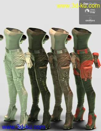 3RFD Suit for Genesis 8 Female模型的图片24