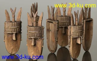 3D打印模型7 African Masks的图片