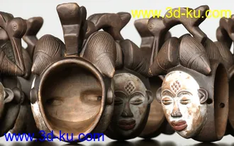 3D打印模型7 African Masks的图片