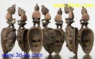 3D打印模型7 African Masks的图片
