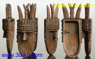3D打印模型7 African Masks的图片