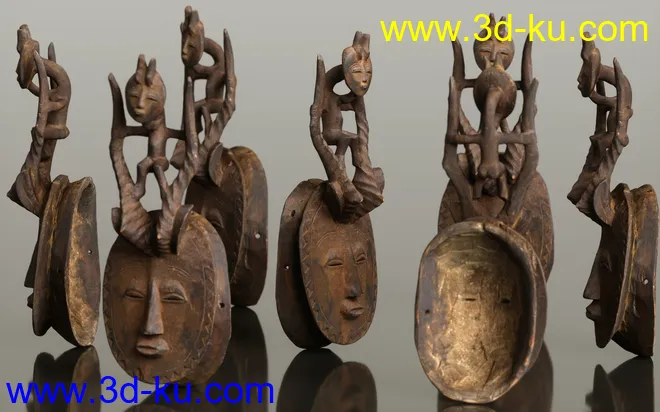 7 African Masks模型的图片11