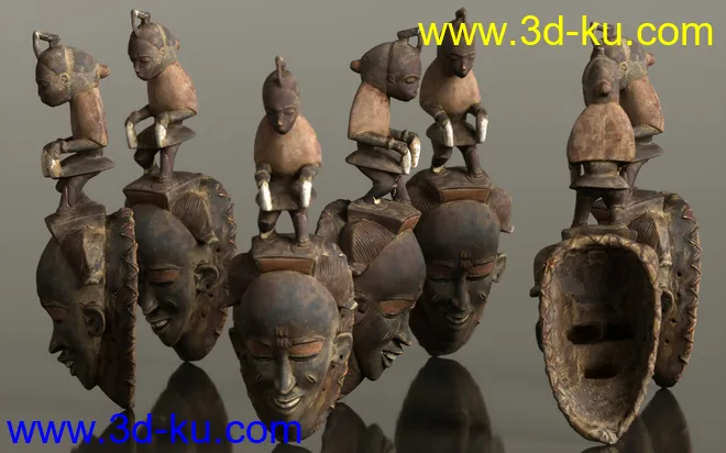 7 African Masks模型的图片12