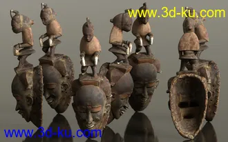 3D打印模型7 African Masks的图片