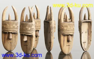3D打印模型7 African Masks的图片