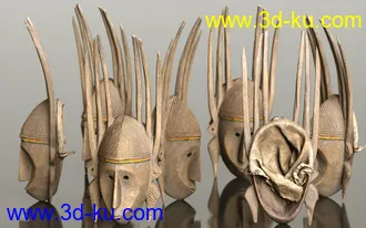 3D打印模型7 African Masks的图片