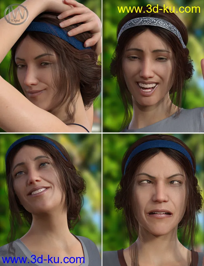 A Good Day - Dialable Expressions for Genesis 8 Female模型的图片1
