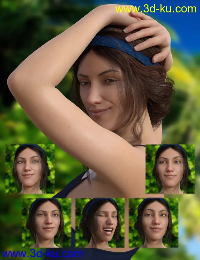 A Good Day - Dialable Expressions for Genesis 8 Female模型的图片2