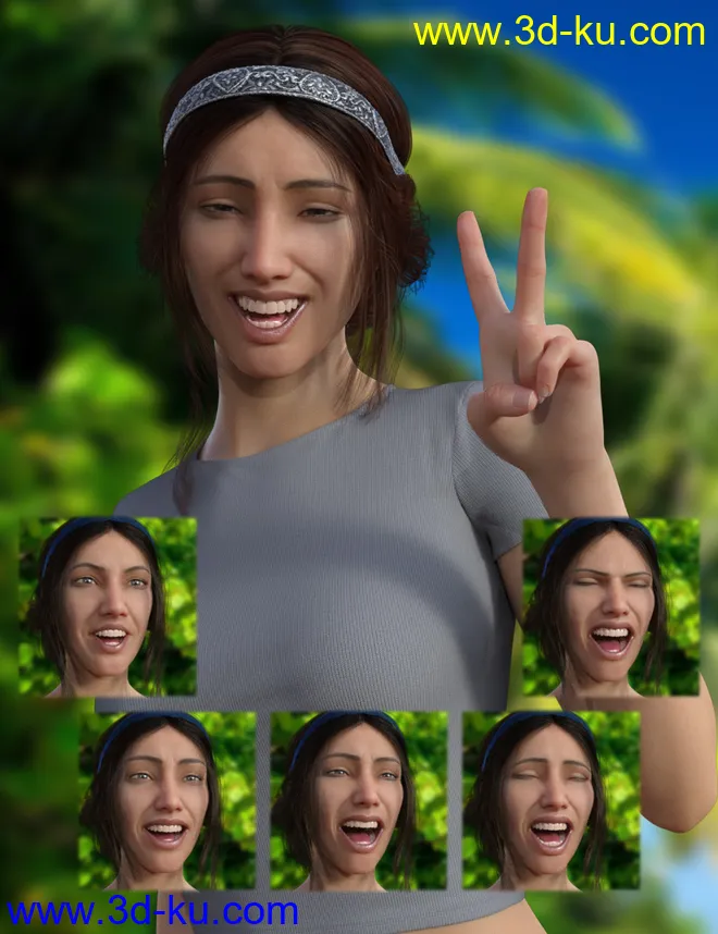 A Good Day - Dialable Expressions for Genesis 8 Female模型的图片3