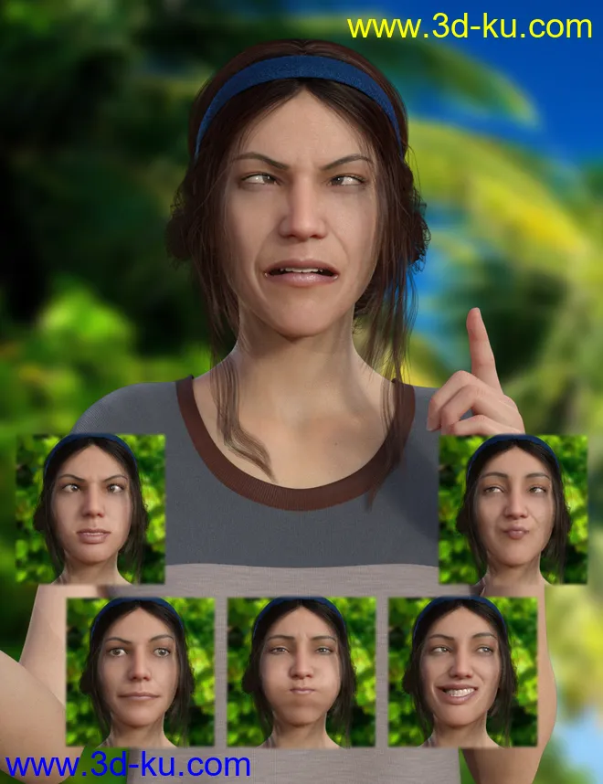 A Good Day - Dialable Expressions for Genesis 8 Female模型的图片4