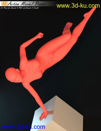 3D打印模型Action Movie! - Poses for Genesis 8 Male and Genesis 8 Female的图片