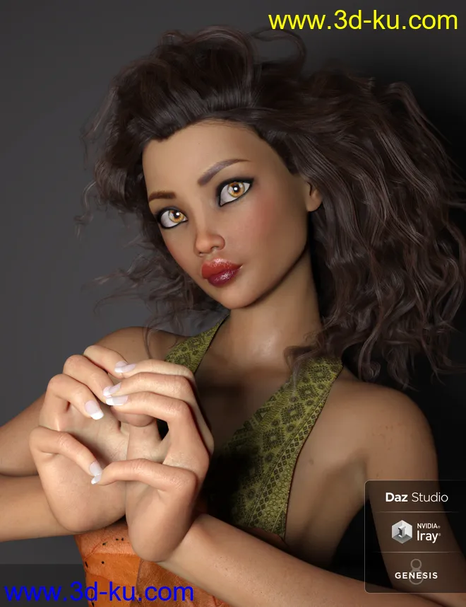 Africa for Genesis 8 Female模型的图片2