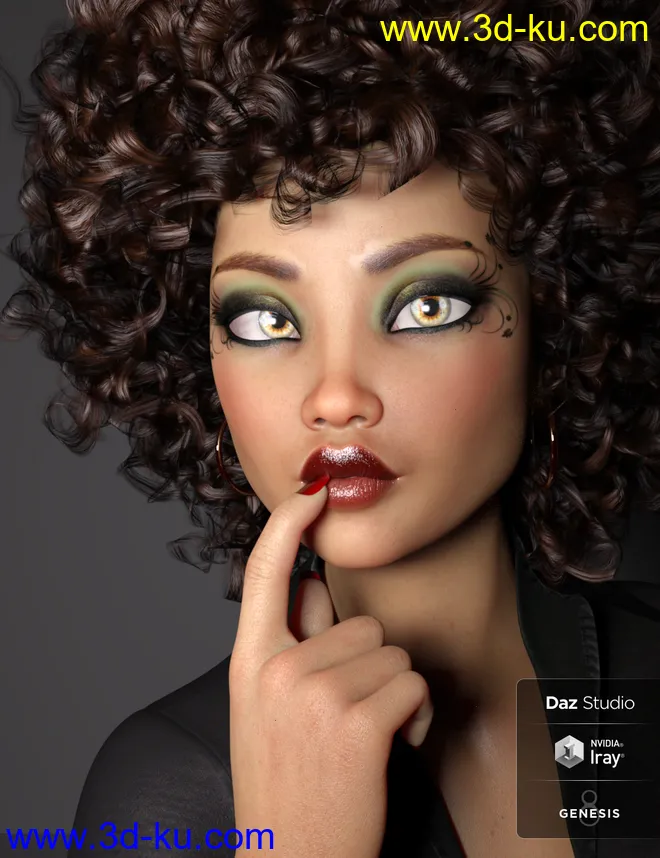 Africa for Genesis 8 Female模型的图片3